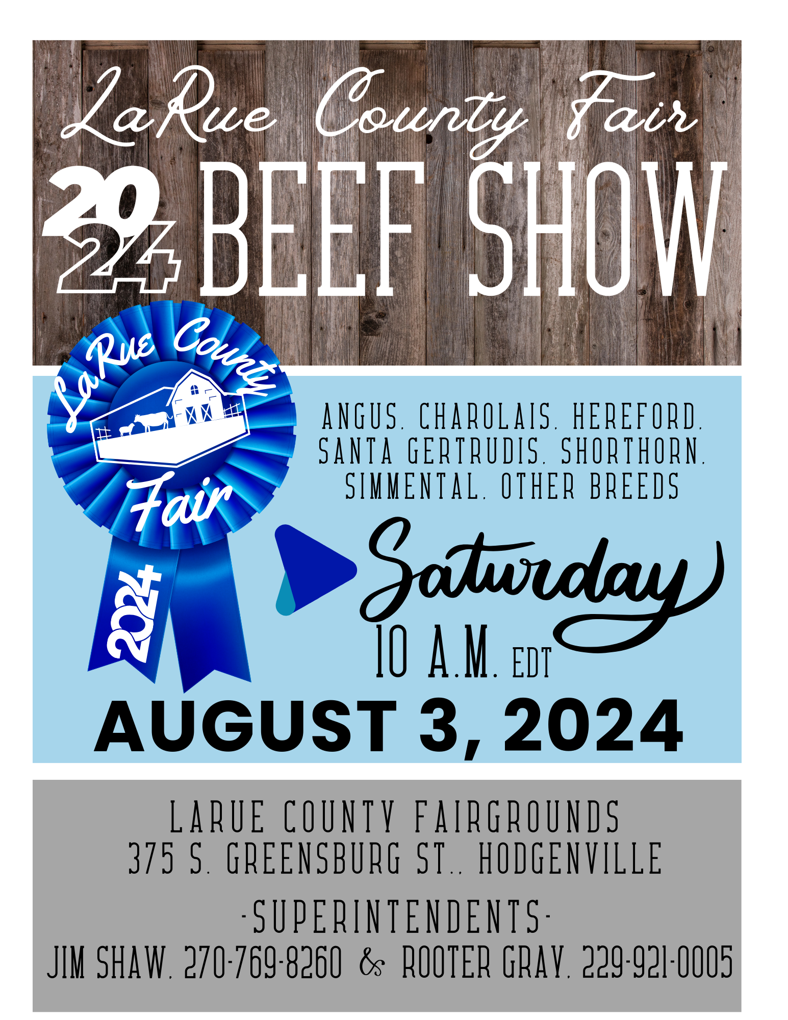 Beef Show flyer info